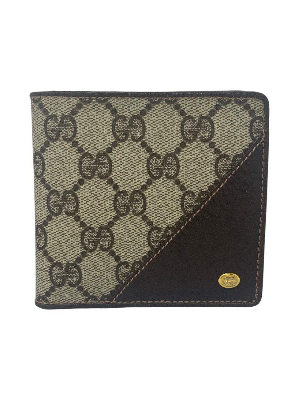 ✨🛍️ Gucci Brown Vintage GG Supreme Bifold Wallet